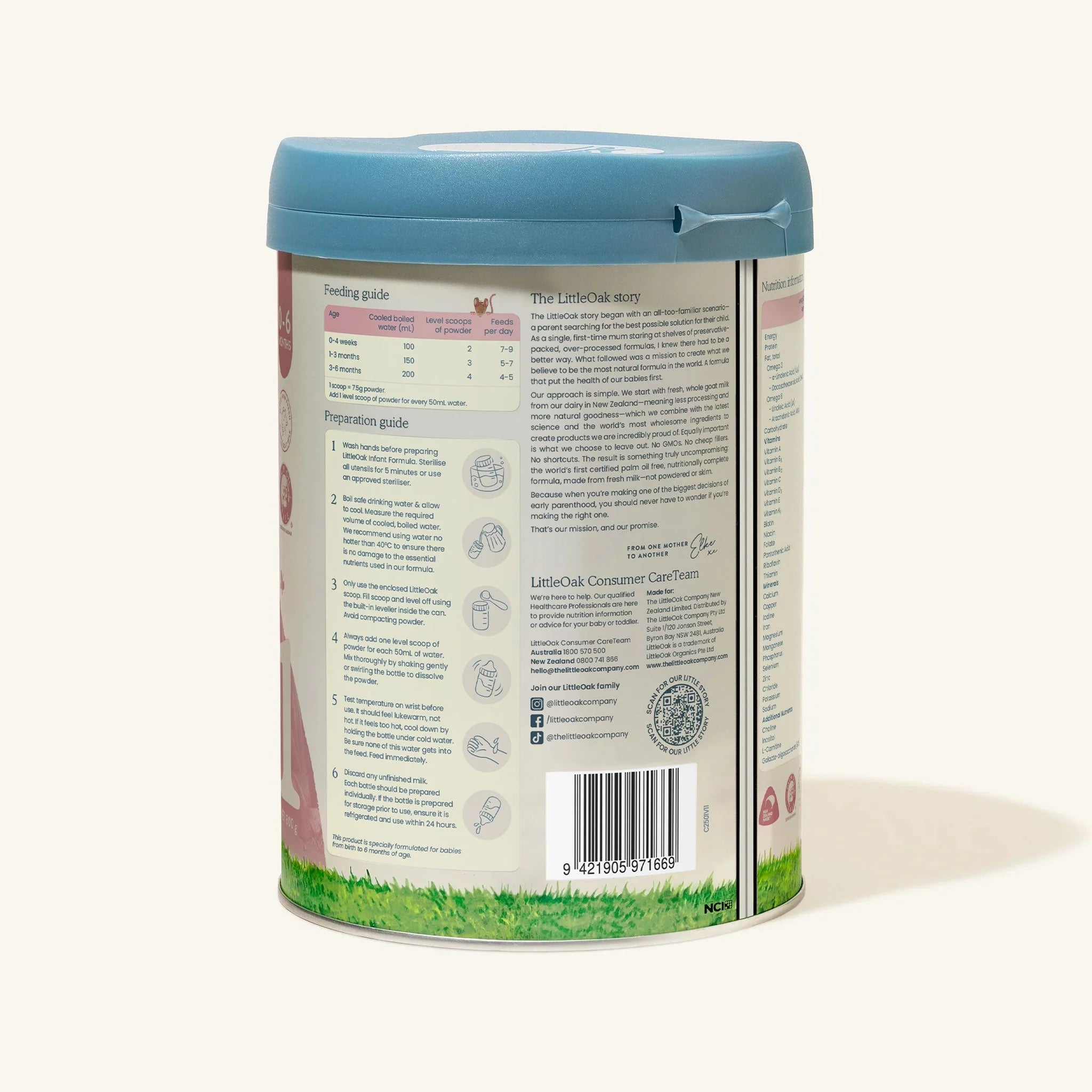 Natural Goat Milk Infant Formula with Olive Oil