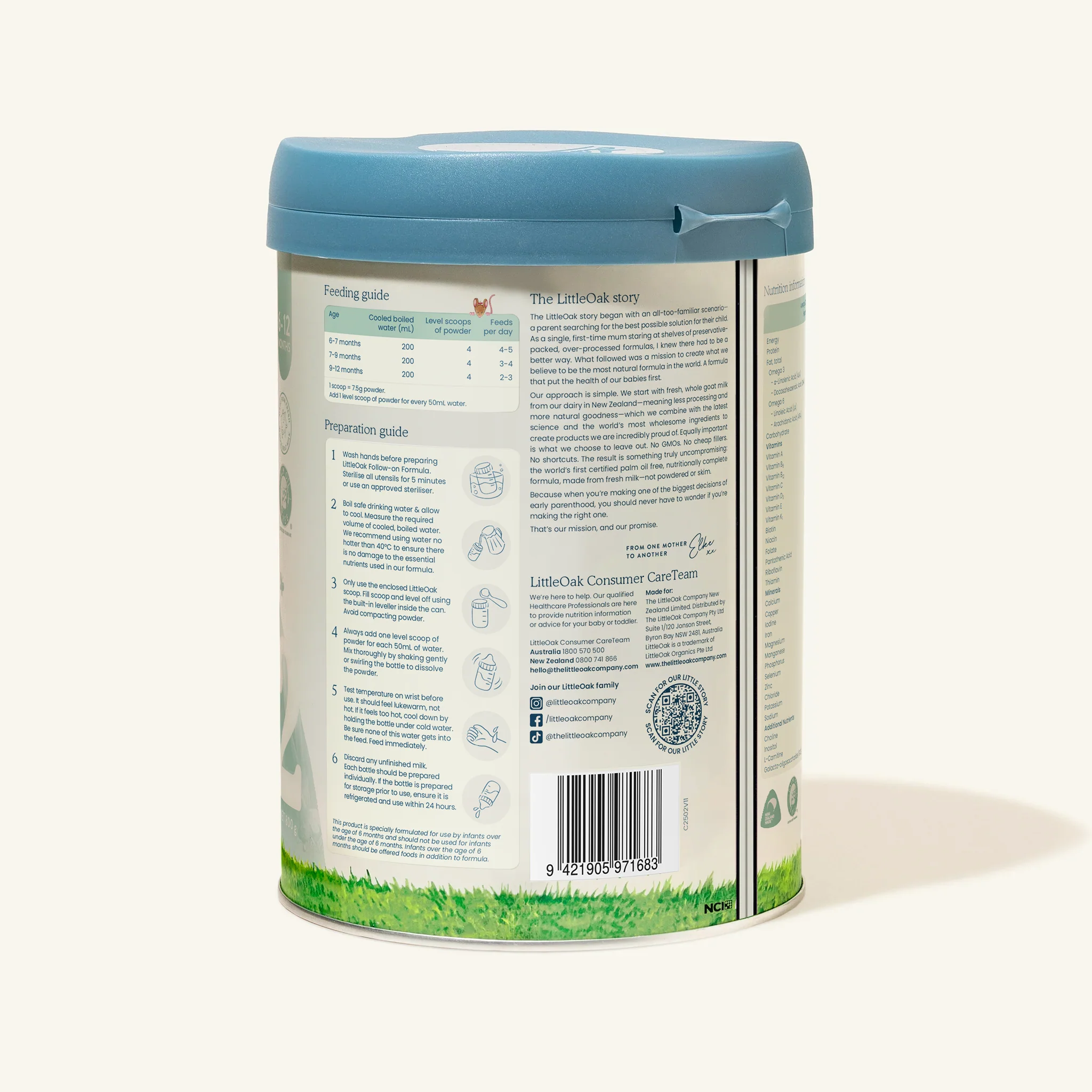 Natural Goat Milk Follow-on Formula with Olive Oil