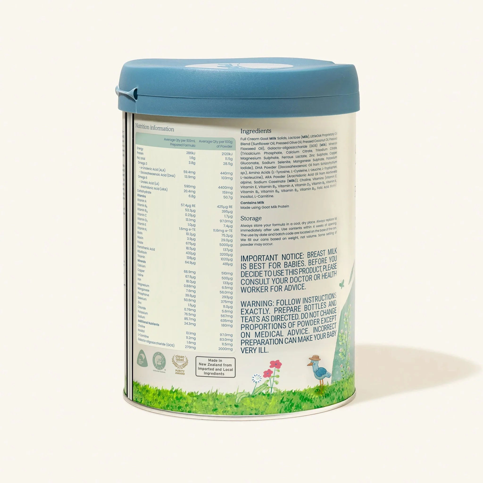 Natural Goat Milk Follow-on Formula with Olive Oil